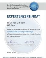 Expertenzertifikat Dr. Dirk Böhm